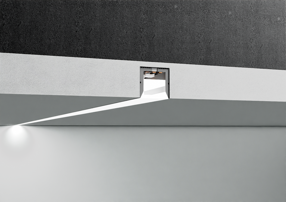 10x10 recessed aluminium LED profile