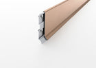 Plinthe linéaire en aluminium. Barre de 2,5 m
