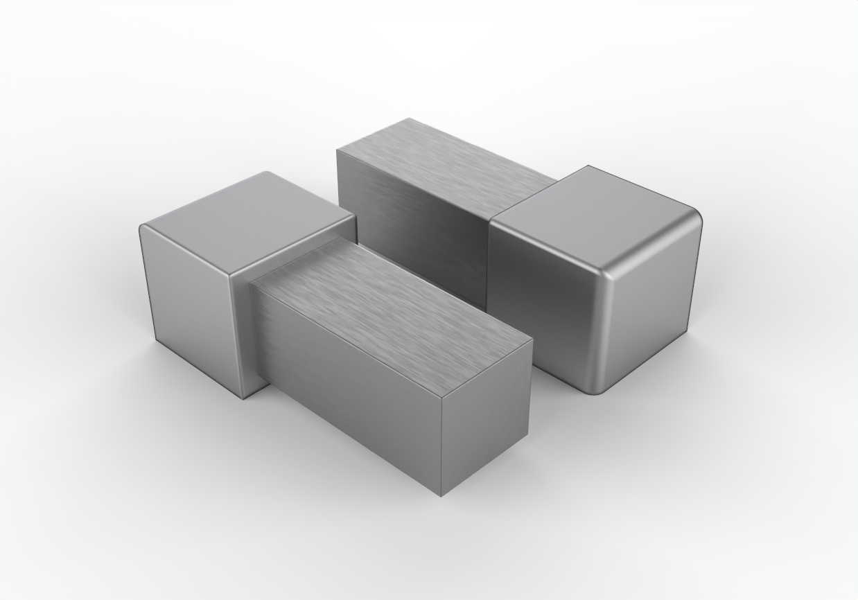 
                  
                    Square shiny or matt steel capsule for tile covering profiles
                  
                