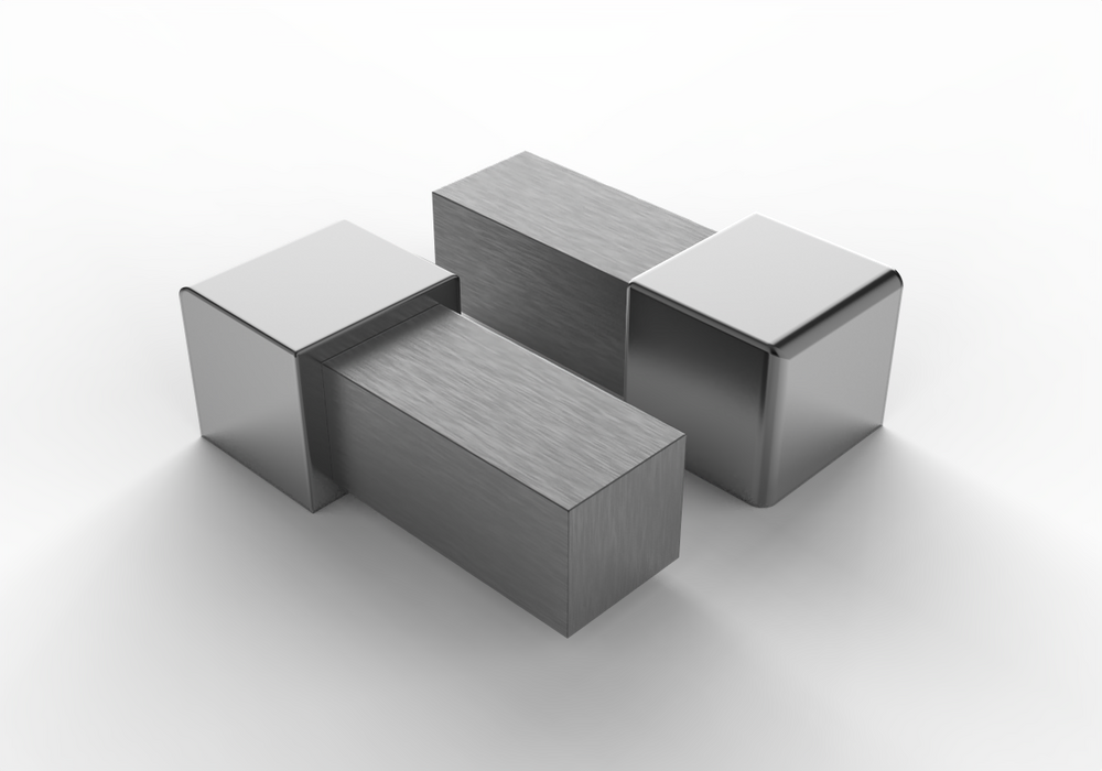 
                  
                    Square shiny or matt steel capsule for tile covering profiles
                  
                