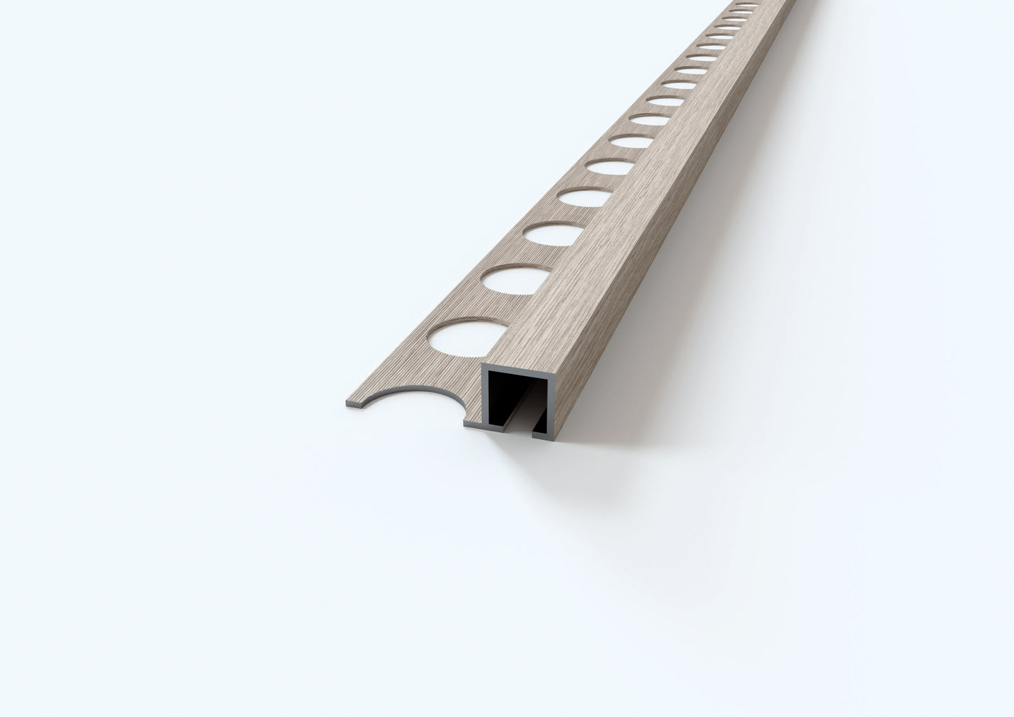 
                  
                    Square aluminium profile Madera - Wood finish. Bar 2.5 M
                  
                