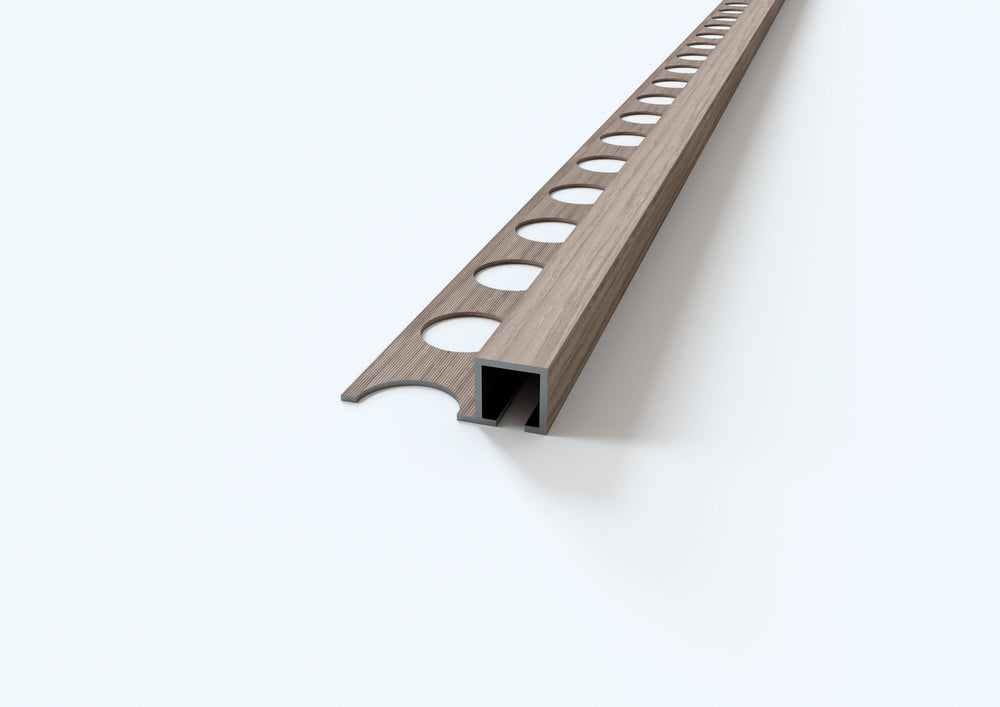 
                  
                    Square aluminium profile Madera - Wood finish. Bar 2.5 M
                  
                