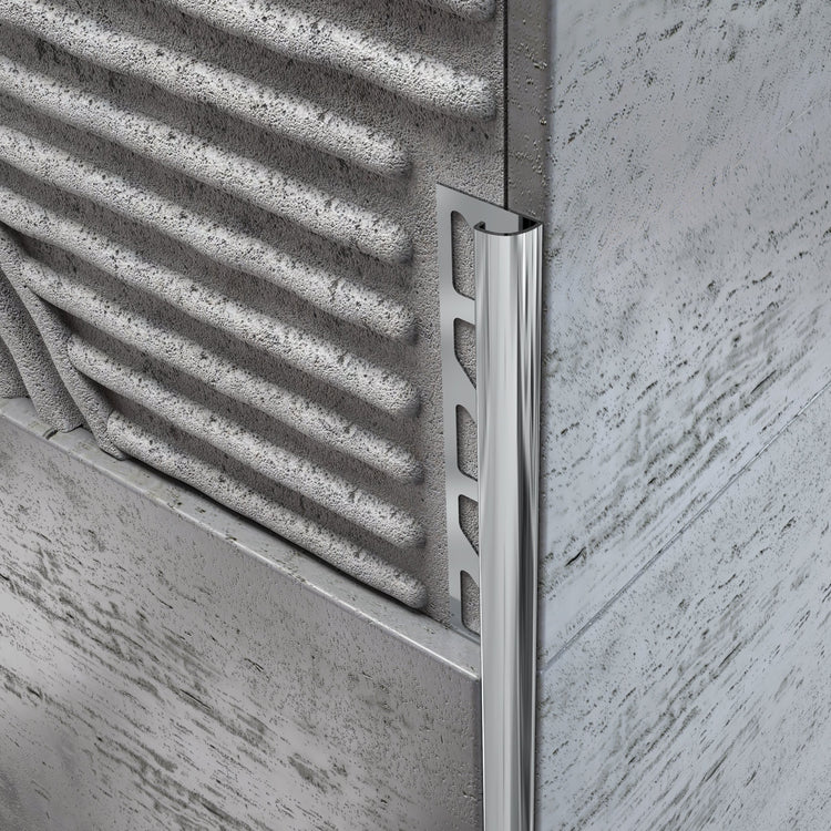 Profilo Angolare Tondo in Acciaio Inox per Piastrelle (6674397)