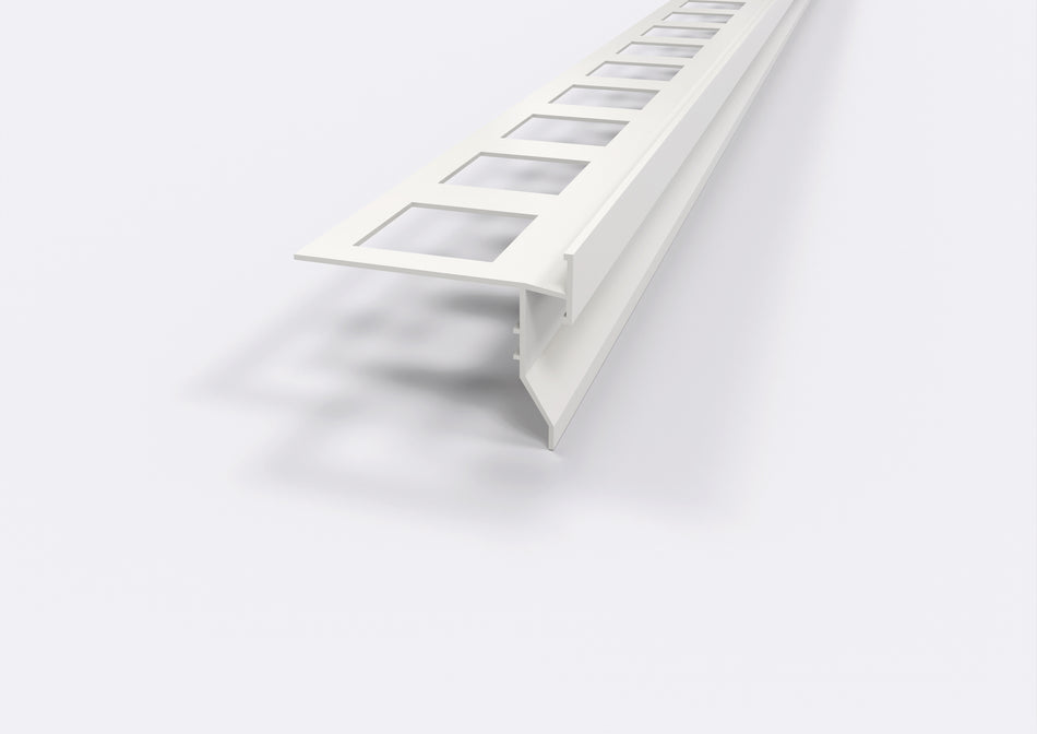 Profilo gocciolatoio TOP in alluminio per balconi e terrazze. Barra 2.7 m