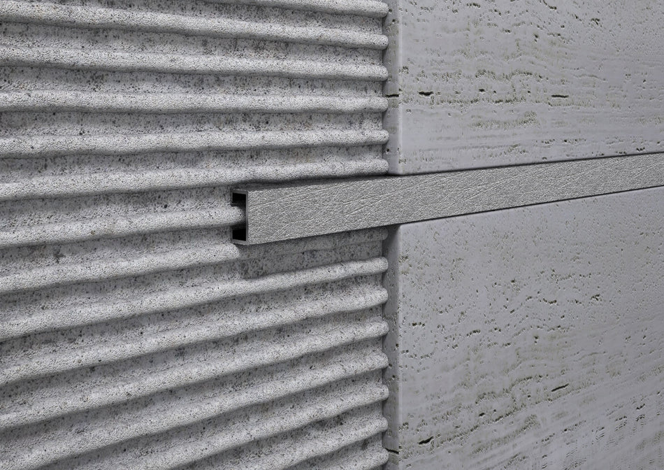 Listello Decorativo in Alluminio Argento per Rivestimenti