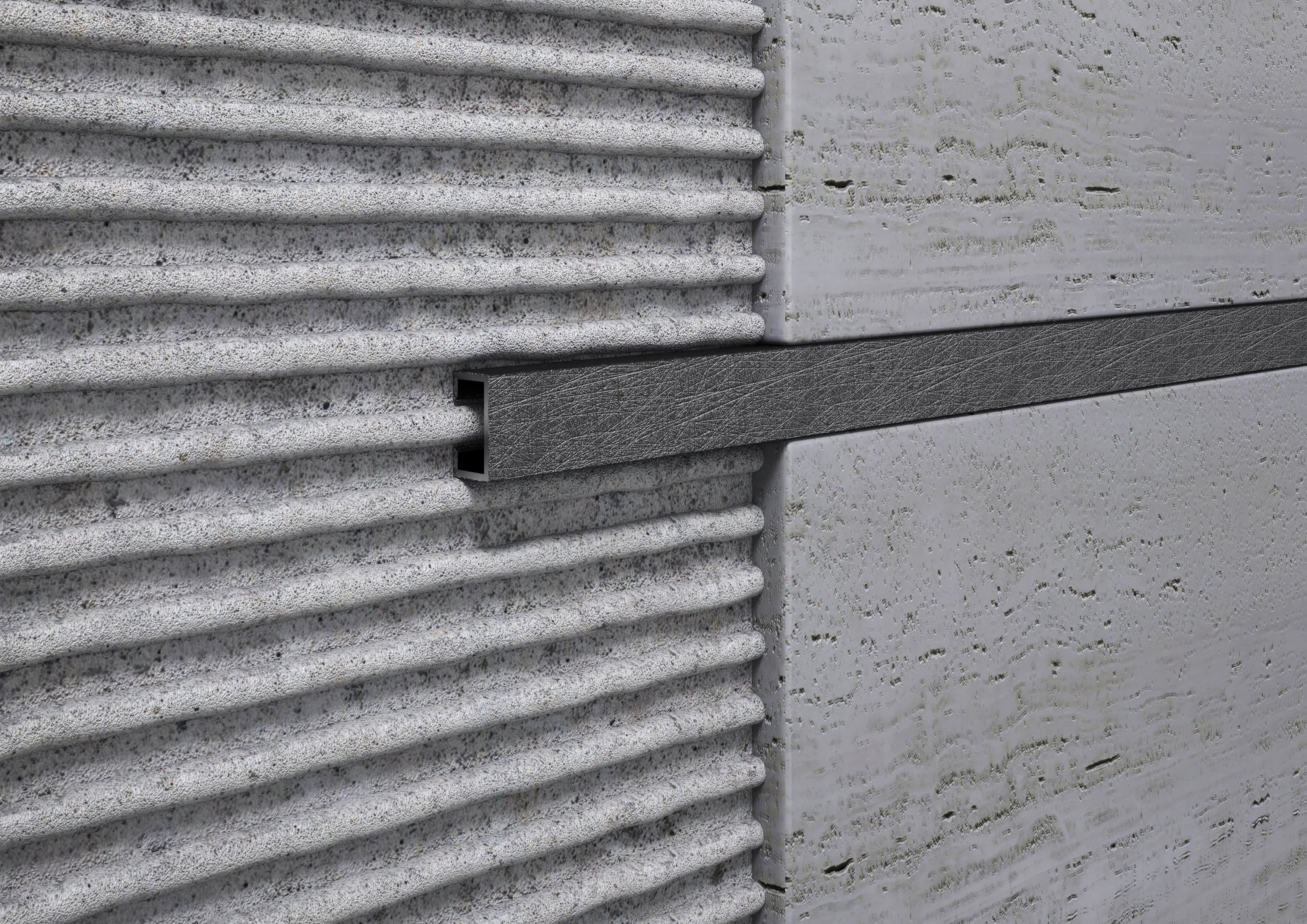 Listello Decorativo in Alluminio Wenge per Rivestimenti