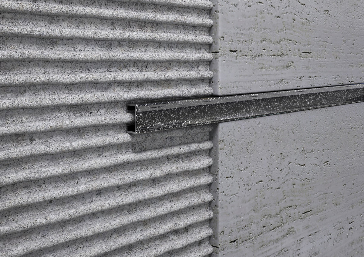 Listello Glitterato Smoke in Alluminio per Rivestimenti