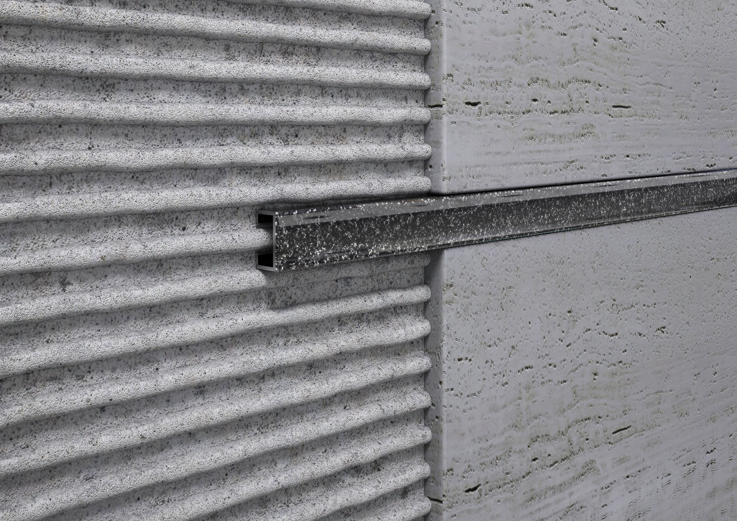 Listello Glitterato Smoke in Alluminio per Rivestimenti