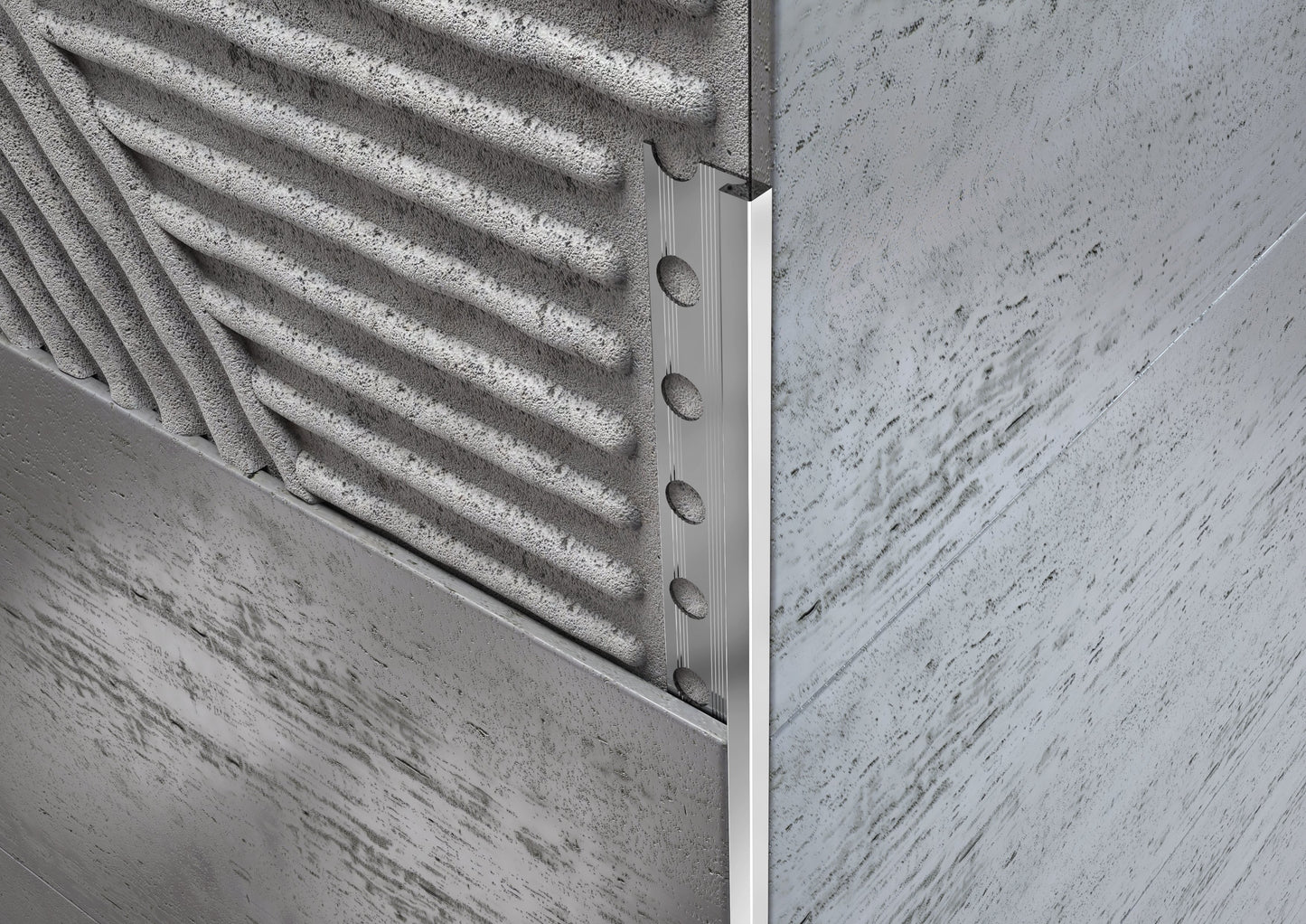 Profilo Alluminio Angolo Quadro Pavimento Differente Livello