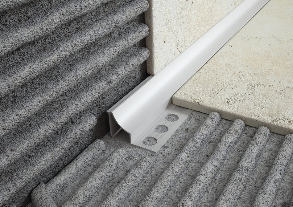 Profilo sguscio in PVC. Barra 2.6 m