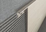 Profilo terminale in alluminio finitura legno. Barra 2.6 m