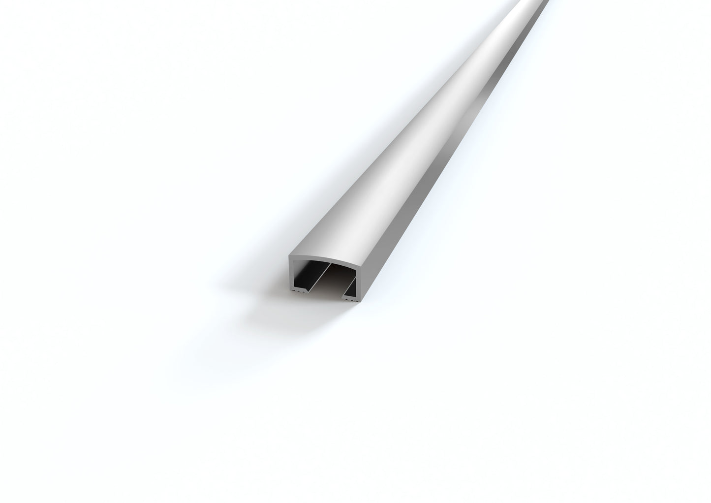 
                  
                    Rounded aluminium finishing strip at sight for tiles. Bar 2.5 M
                  
                